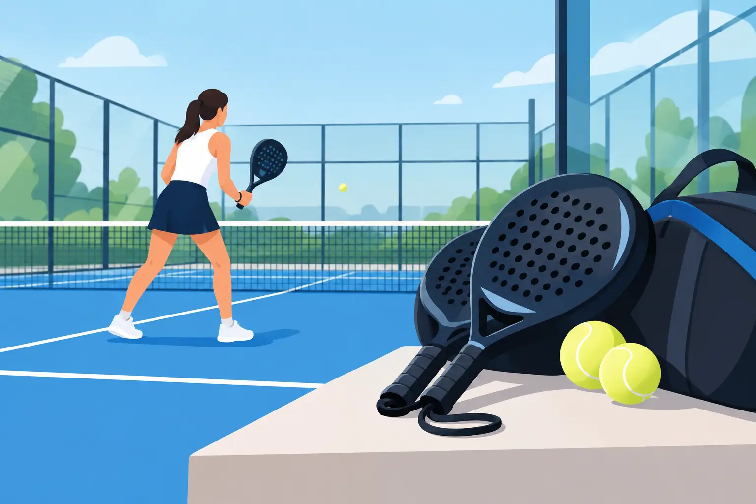 Padel Racket Hire Included for Your First Game