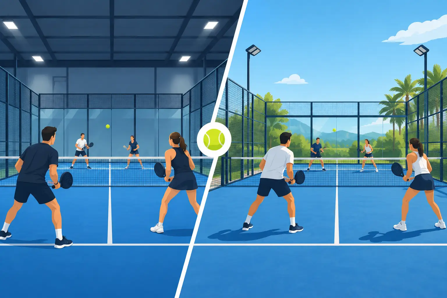 Indoor Padel Versus Outdoor Courts: Which Wins?